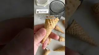 These waffle cones are NOT for beginners 🤭🤭