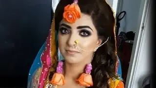 Real Bride|Asian bridal makeup & hair|purple smokey eyes