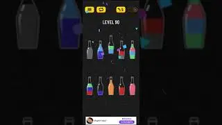 Water Sort Puzzle 90 level Walkthrough | Прохождение