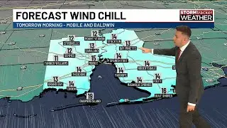 Bitter wind chills expected Monday morning