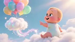 Детский прыгунок-облако Baby&rsquo;s Happy Cloud ☁️🌈✨ | Развлекательное обучение для детей | Прыжки и п...