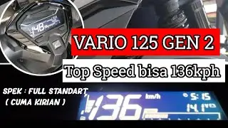 Vario125 StdKirian Top Speed 136KPH😱
