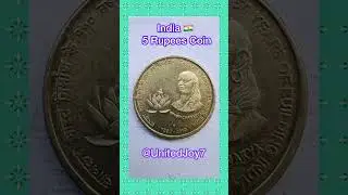 India 5 Rupees Coin | Indian Income Tax - 150 Years (Chanakya) (2010) | Indian Currency || UnitedJoy