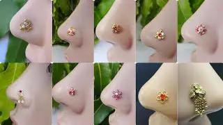 Gold Daily wear nose ring design 2026 | latest gold nose pin design | gold nose stud design image 