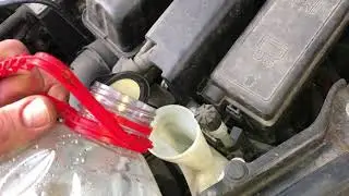 How to refill wiper fluid screen wash water BMW MINI Cooper DIY