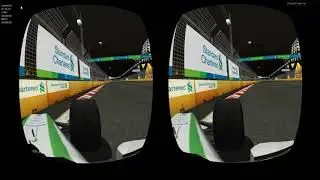 VR F1 Night Race simulation