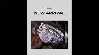 Ocean Jasper Stone Bracelet Beaded Wrap Bracelet For Women Boho Bracelet
