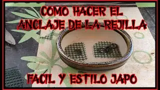 Maceta de bonsai - Anclar las rejillas facil