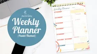 🗓️ Plan Your Week in Style ✨ Pastel Weekly Planner for Organized & Calm Days 🌈📒
