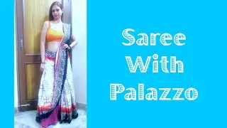 Saree With Palazzo
