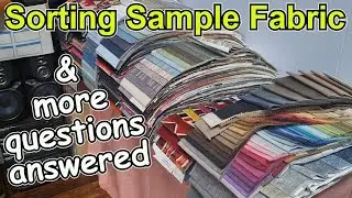 Some more questions answered whilst sorting through sample fabric swatches