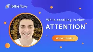 Lottie attention icon - While scrolling - Webflow Interactions tutorial