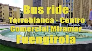Fuengirola Lockdown: Bus ride  Torreblanca - Centro Comercial Miramar, Costa Del Sol, Spain, Spania