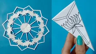 How to make easy and beautiful snowflakes #papercraft#part 722