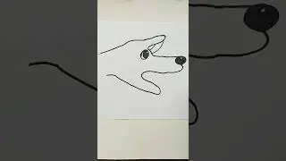 #shorts Drawing dogs with fingers / step by step for children/For beginners and kids