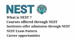 National Entrance Screening Test&nbsp;|| NEST || NISER Bhubneswar || CEBS Mumbai || ISERC Visva Bharati