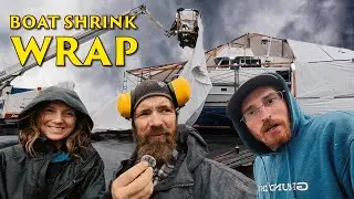 Shrink Wrapping a Boat Before the Storm | Alaska Shipyard