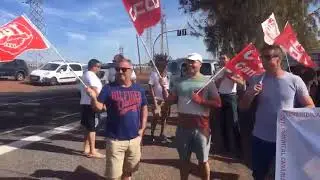 Concentraci&oacute;n de los trabajadores de Canal Gesti&oacute;n