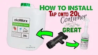 How to install a tap - EkoWorx KOH 20L container