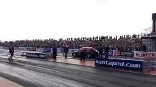 Andrew Raw @ BugJam in his Blown Funny Car Beetle.