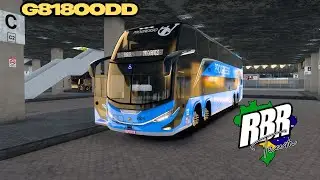 VÍDEO- LINDO G8 1800DD VOLVO SAINDO DA GARAGEM DESTINO RODOVIÁRIA SAÍDA   RUAS ESTREITAS DO RBR