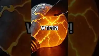 Watch a glowing knife slice straight through a glass lightbulb filled with molten lava. Unreal flow.