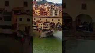 The Charm of Florence: Ponte Vecchio Through the Windows of the Uffizi #italy #florence #gallery