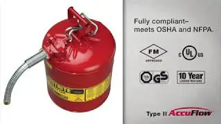 CHEMSAFE Justrite Safety Can Type II