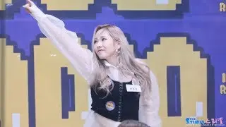 190403 에버글로우 EVERGLOW 이유 E:U 미아 MIA 'BLACKPINK , BTS Dance' 4K 직캠 @ 아이돌라디오 by Spinel