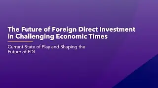 The Future of Foreign Direct Investment in Challenging Economic Times