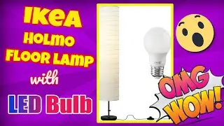 Ikea Holmo 46 Inch Floor Lamp with LED Bulb