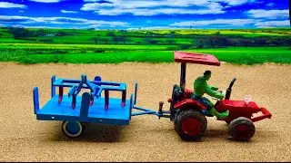 diy tractor drain digger Machine tractor || science project