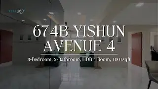 674b Yishun Avenue 4: 3-Bedroom HDB Flat | Virtual Tour by Real360