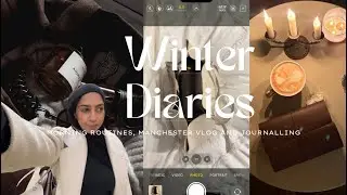 Cosy winter morning routine, journaling, stationary shopping in Manchester + catch ups 