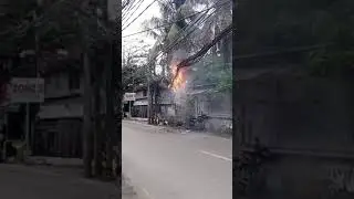 grabe Naman Ng kuryente umaapoy Ang mga wire..