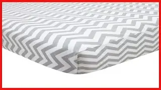 Great product -  TL Care 100% Natural Cotton Percale Fitted Mini Crib Sheet, Gray Zig Zag, 24 x 38,