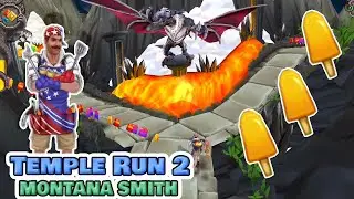 MONTANA SMITH Grill Master Collecting Ice Cream  | Temple Run 2 Volcano Island Full Screen #17