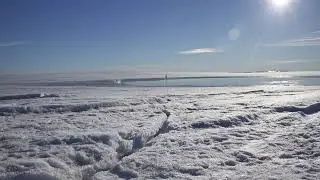 Timelapse of Fractures Developing on Greenland Ice Sheet