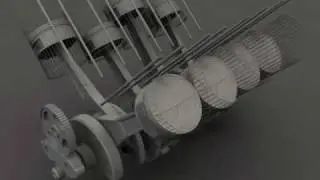 3d V8 Engine Animation - Work In Progress