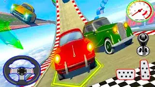 Classic Car Stunt Games : Mega Ramp Stunt Car Games - Android GamePlay