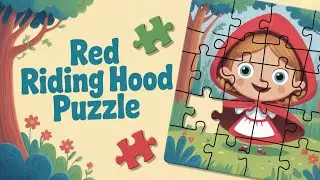 Little Red Riding Hood Story Puzzle | 4-in-1 Fairy Tale for Kids with Story