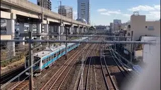 JR東日本　京浜東北線　王子駅〜東十条駅間の歩道橋から