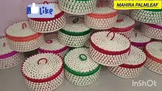 Palmleaf handicraft sale#chocolate box#available#multicolor#mahirapalmleaf#likeandshare#subscribe