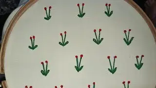 Beautiful Embroidery|Beautiful Buds Flower Embroidery | Unique Embroidery|All over Shirt Embroidery