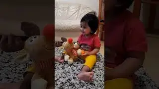 Her little voice and her little world🥹💕 #BabyTalk #EchoToy #CuteBaby #Funny #MiniChat#AvaniMoments