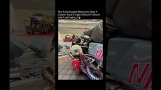 Turbocharged Motorcycle Uses A Custom Equal-Length Exhaust #bike #shorts
