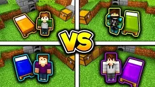 YOUTUBER CHALLENGE! (Minecraft Bed Wars 1v1v1v1)