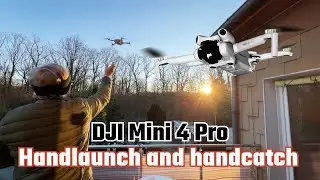 My first Hand Launch and Hand Catching Landing with the drone DJI Mini 4 Pro.
