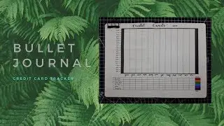 Bullet Journal Credit Cards/March Spread Time Lapse