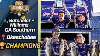 Georgia Southern duo Brayden Batchelor + Quinn Williams win Bassmaster College Series at Okeechobee